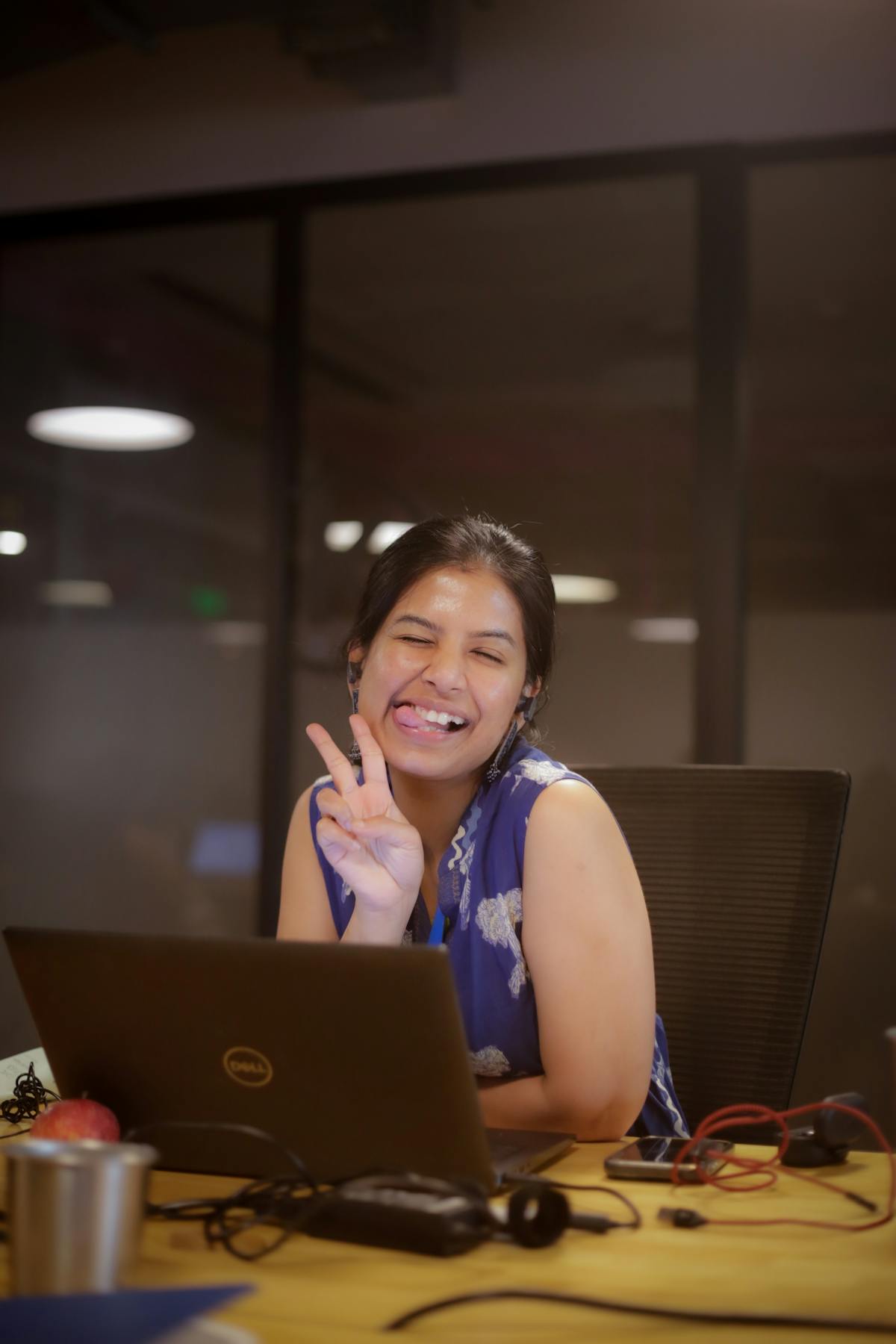 Indian woman in a modern office